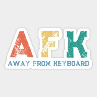 AFK Away From Keyboard Funny Gamer Sticker